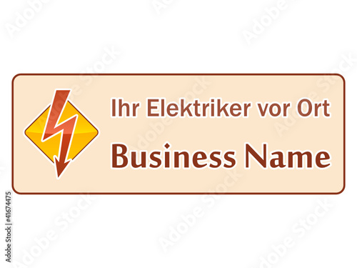 Elektriker - Firmenzeichen