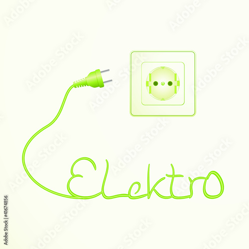 Elektro-Pfad nach Wunsch editierbar photo