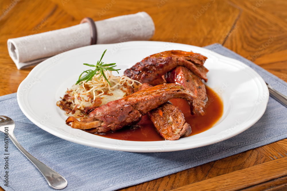Traditional German Beef Rouladen Stuffed with Vegetable Traditional German Beef Rouladen Stuffed with Vegetable