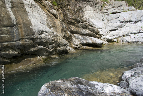 River running over rocks