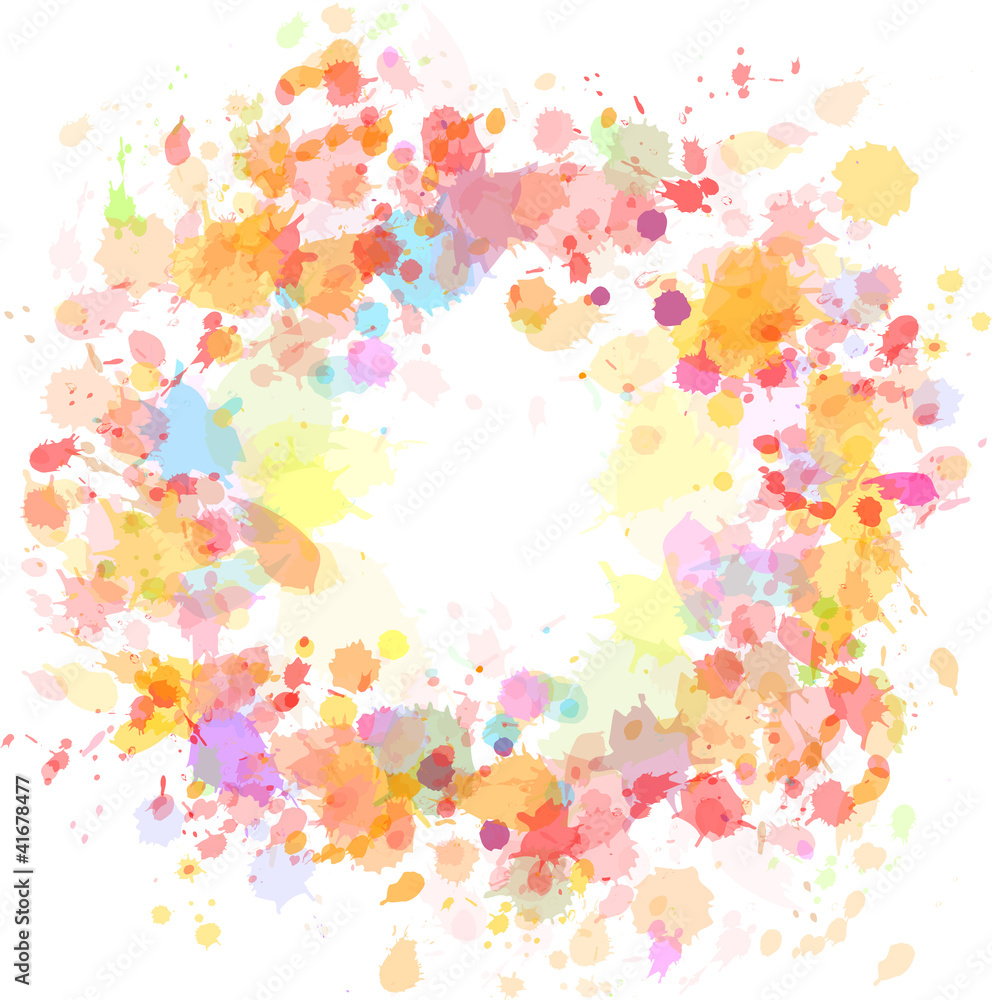 abstract watercolor blobs background,  vector