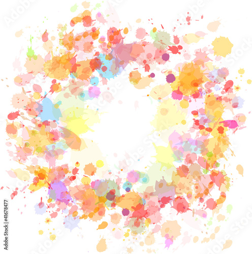 abstract watercolor blobs background   vector