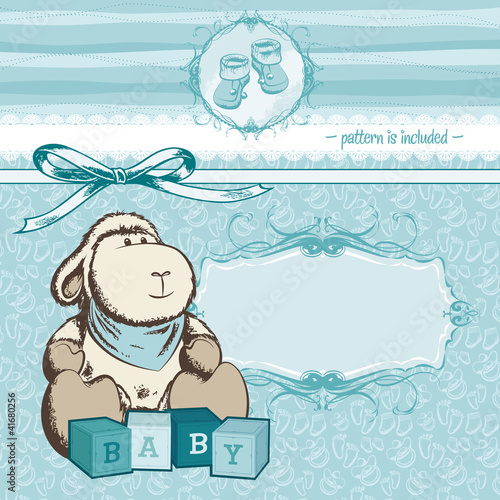 welcome baby boy card