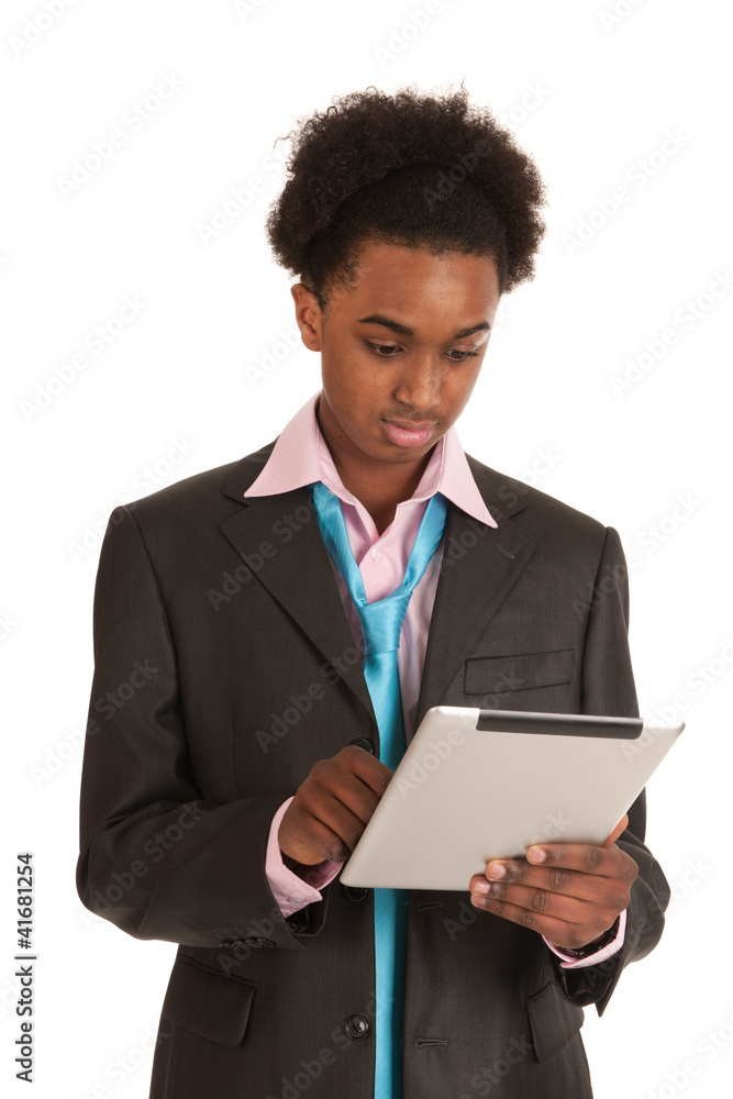 Young black business man