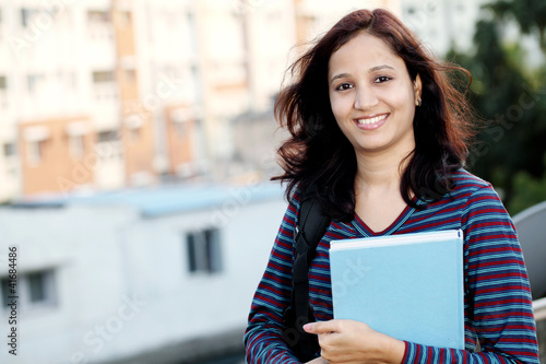 Young Indian female student
