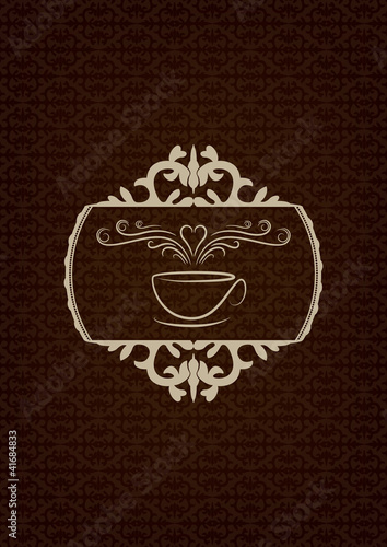 Kahve evi logosu işlemeli