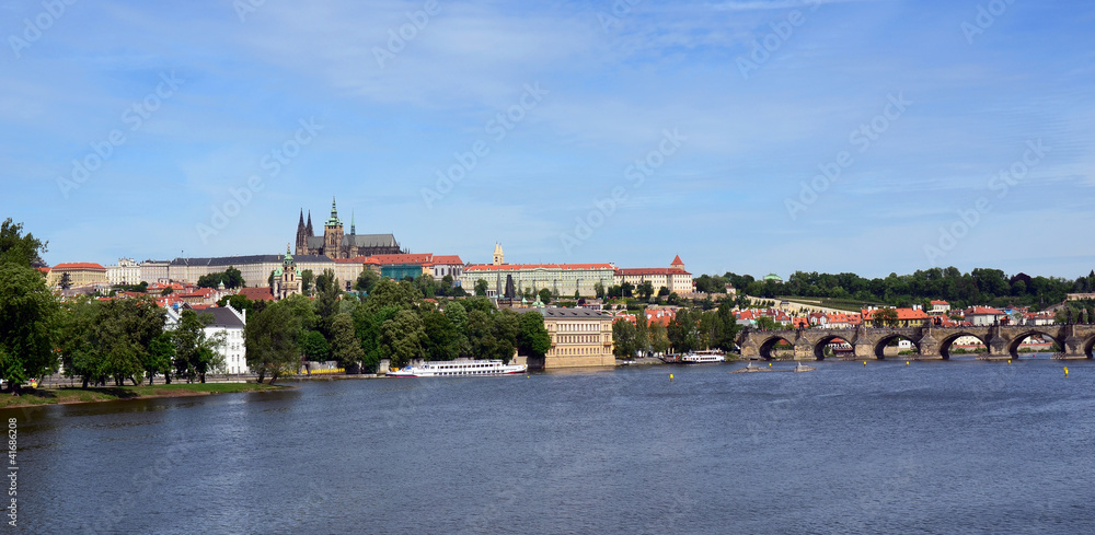 Prague Castle, Charles Bridge Panorama