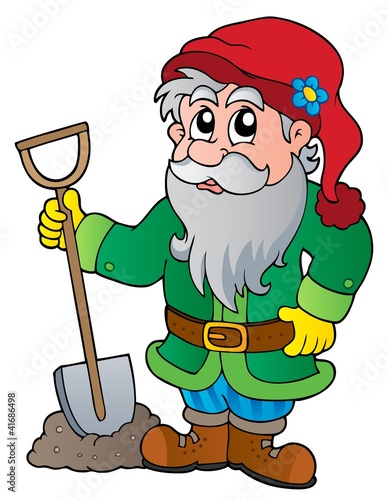 Cartoon garden dwarf