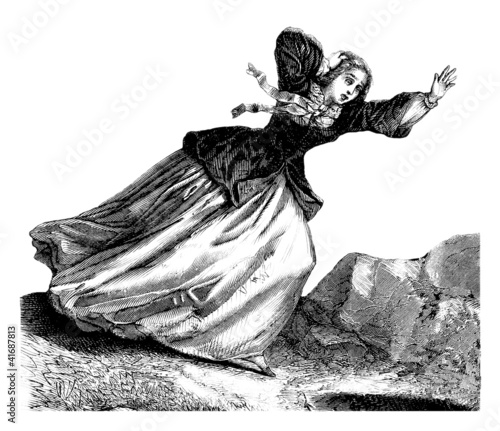 Canvastavla Fear - 18th century