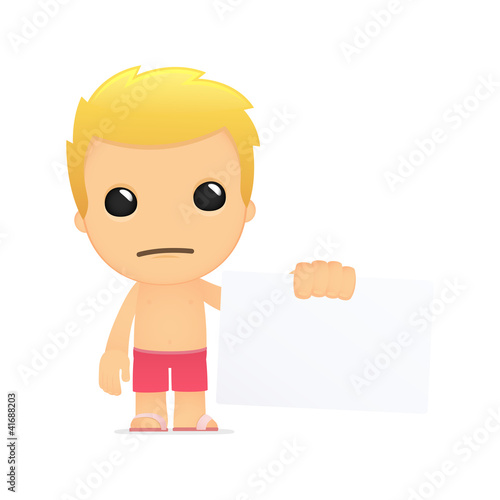 funny cartoon tourist