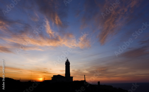 Wallpaper Mural Puesta de sol y faro. Torontodigital.ca