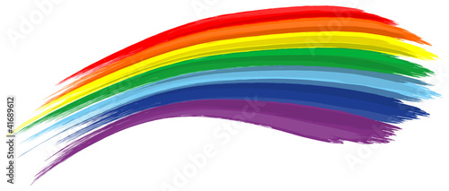 Art rainbow abstract vector background brush stroke photo