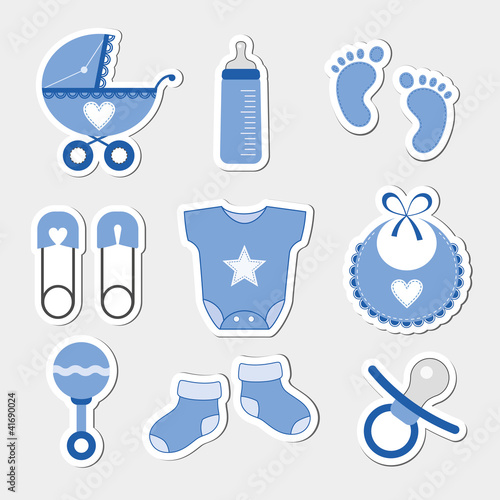 Baby boy design icons