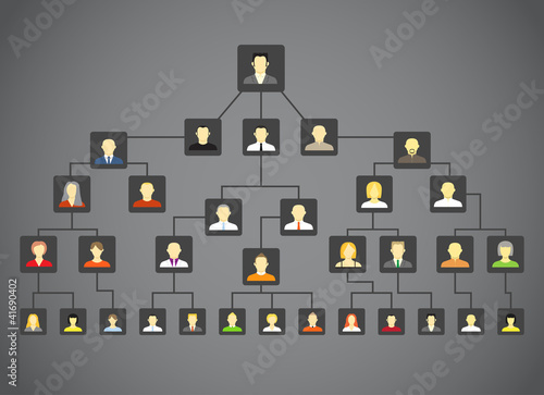 Abstract famili tree illustration