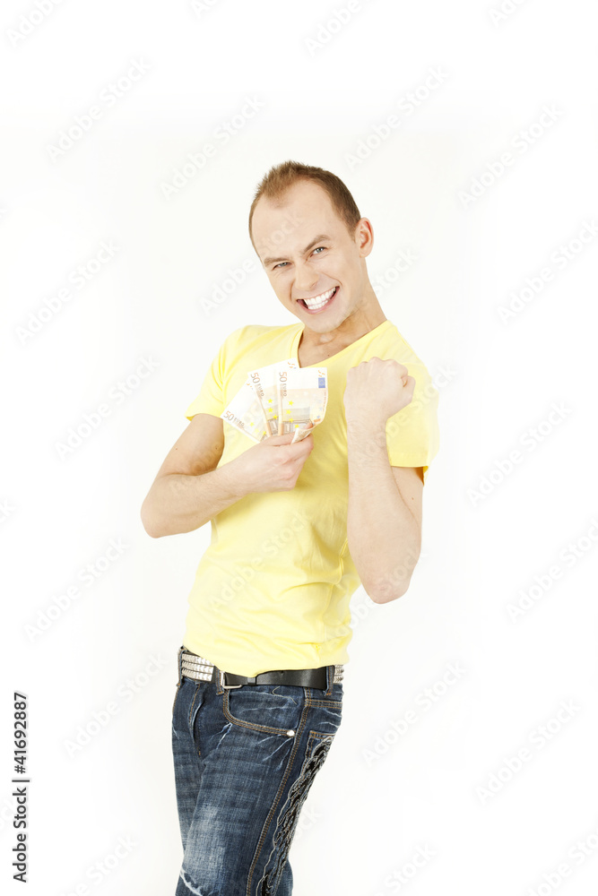 Man with money Man with money
