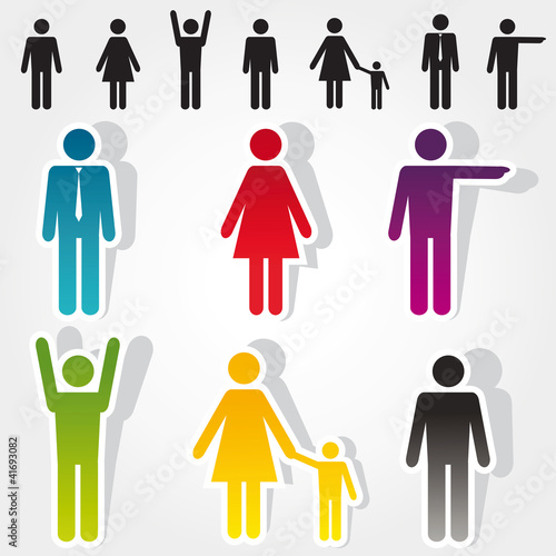 colorful people icons