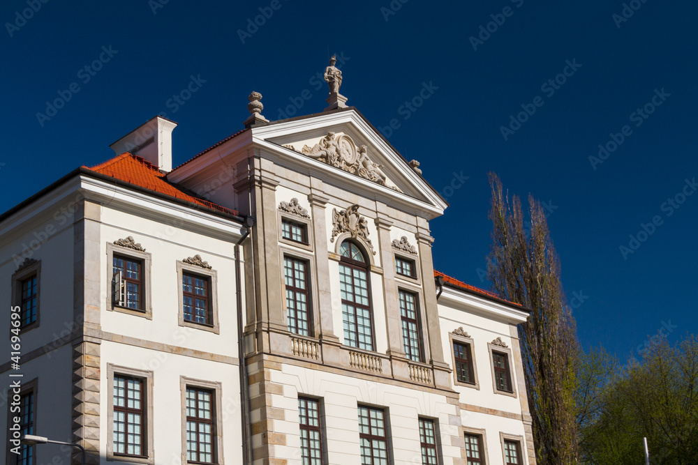 Museum of Frederick Chopin. Baroque palace in Warsaw.. Famous Du Museum of Frederick Chopin. Baroque palace in Warsaw.. Famous Du
