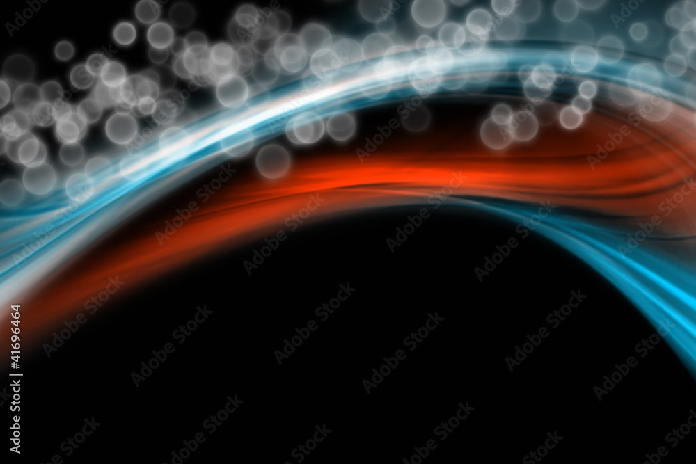 Obraz premium abstract elegant wave design with bubbles