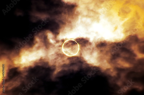 Obraz na plátně 金環日蝕