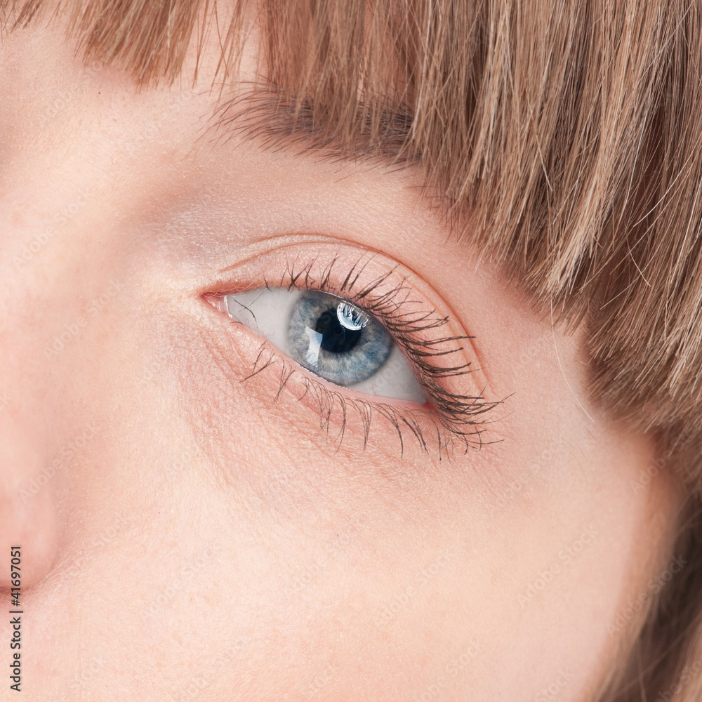 Obraz premium Part of woman face: closeup eye