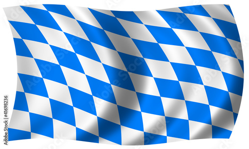 bavaria flag in wave