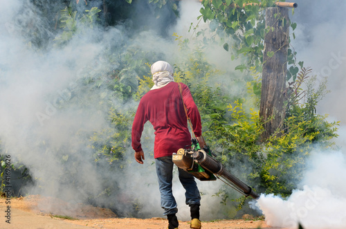 Fogging to prevent spread of dengue fever