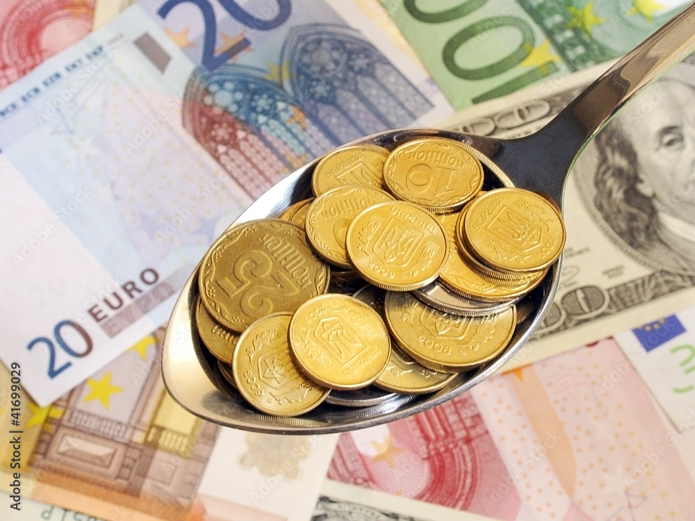 feed you business: coins on a spoon