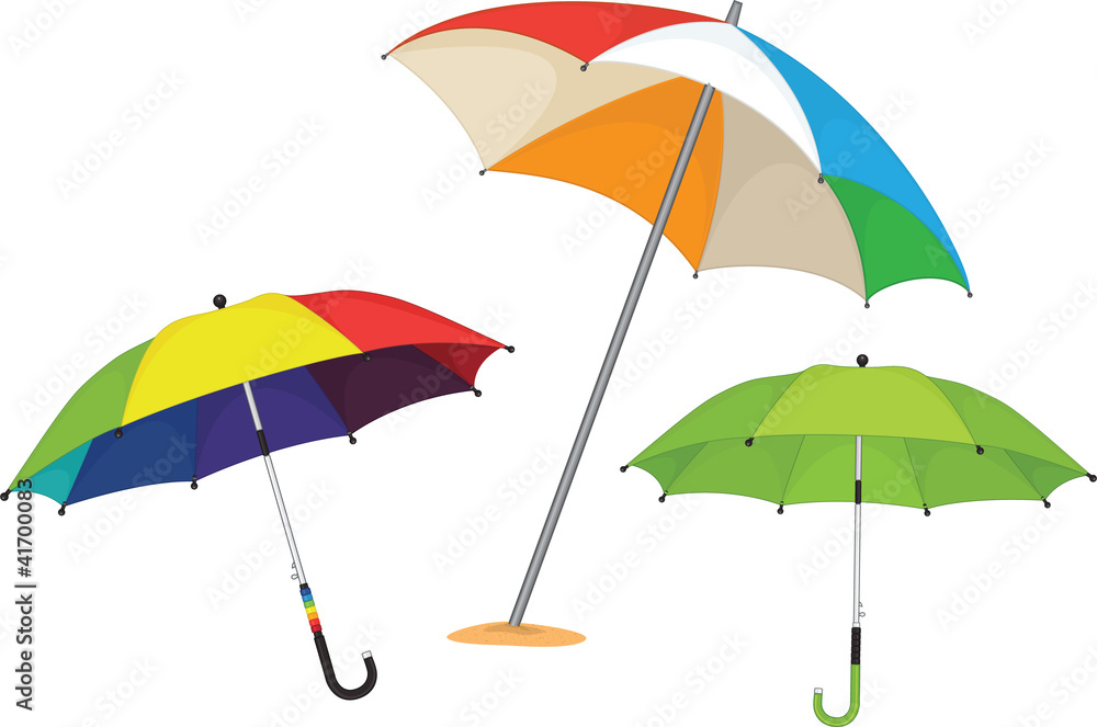 Set of Umbrellas