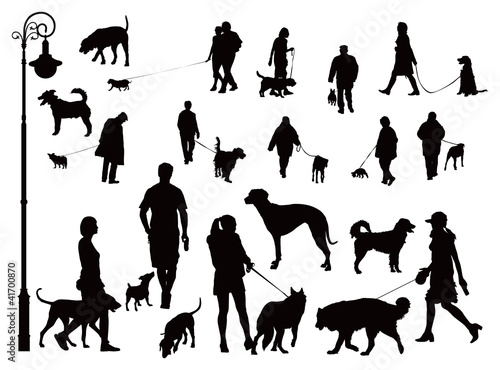People with dogs