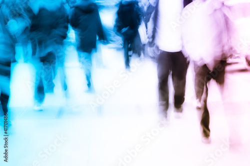 people on street