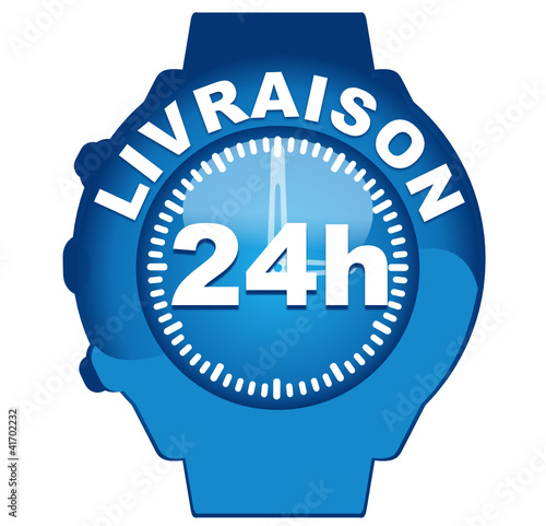 livraison 24 heures sur montre bleue