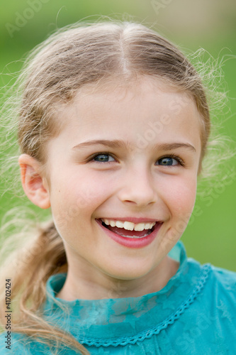 Lovely little girl outdoor portrait