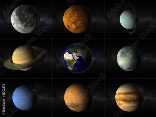 Planets collage #41702879