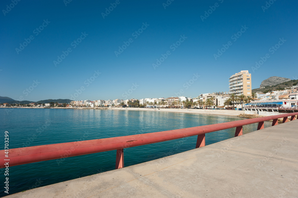 Javea bay as seen from the harbor