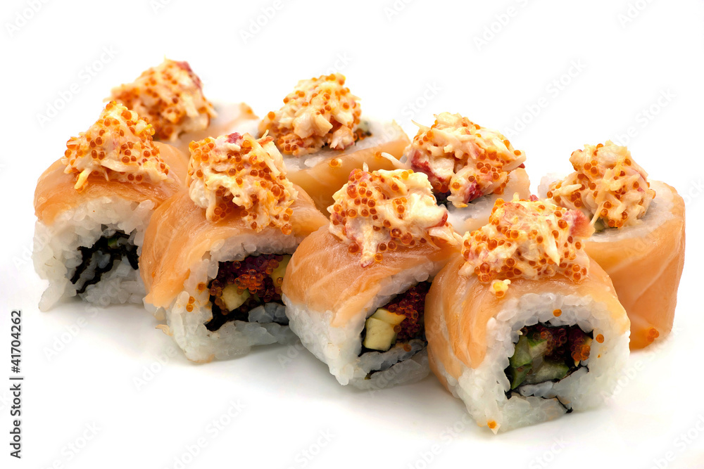 Sushi Rolls with Crab Sushi Rolls with Crab