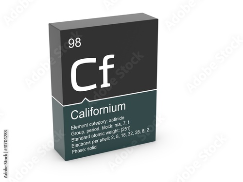 Californium from Mendeleev's periodic table