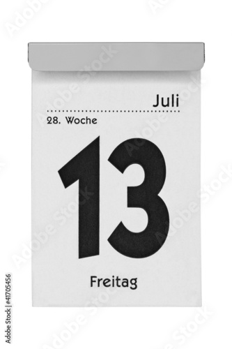 Kalender Freitag 13 Juli photo