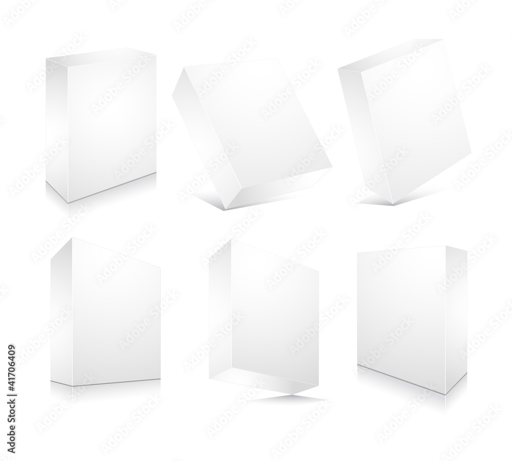 blank 3d boxes set blank 3d boxes set