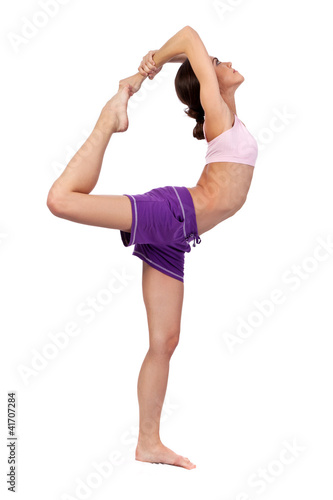 Practicing Yoga. Beautiful woman © Sergii Figurnyi