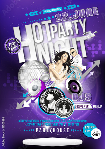 Partyflyer 3D Text photo