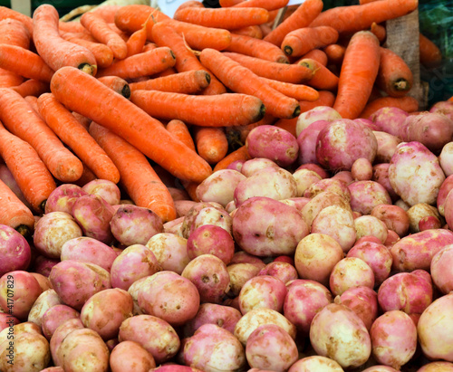 Potato and carrots