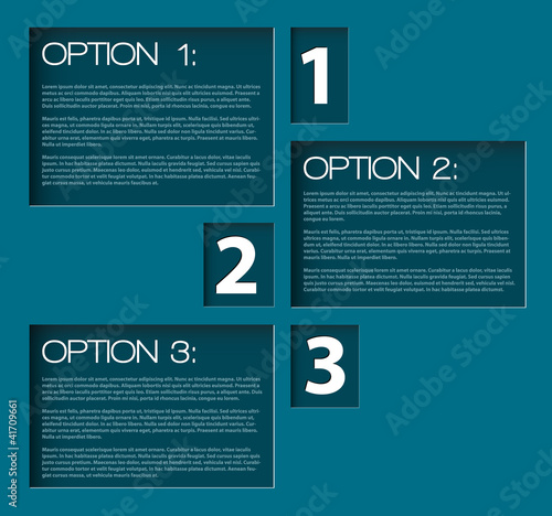One two three - vector progress background