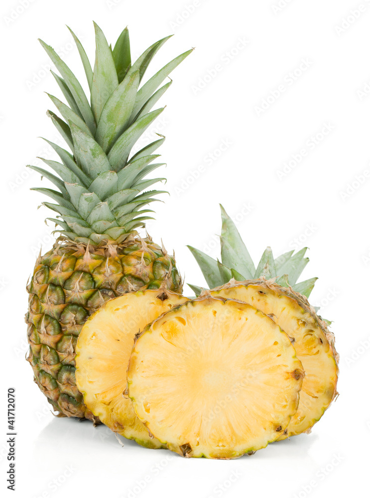 Sliced pineapple