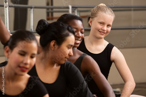 Cute Group of Ballet Students