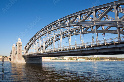 Мост Петра Великого. Большеохтинский мост.