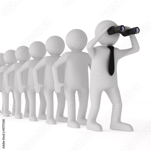 Conceptual image of leaders...