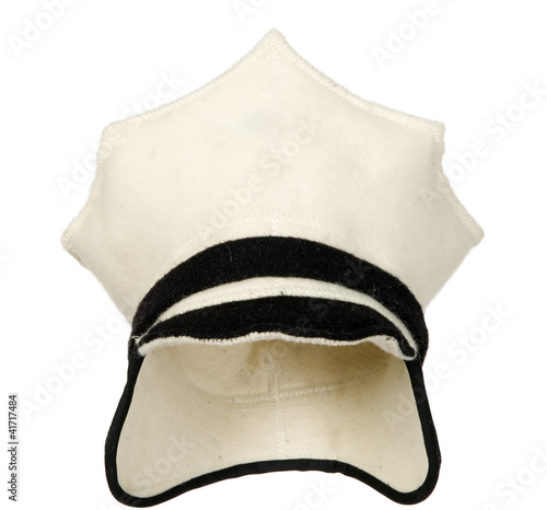White police cap for bath