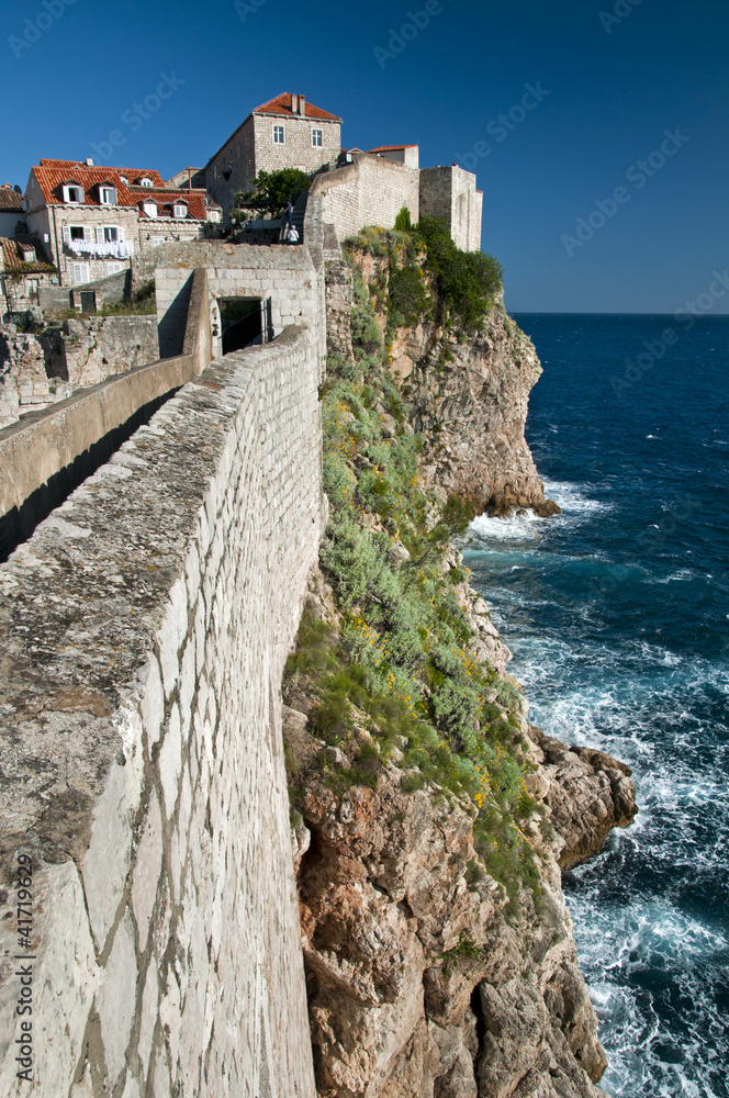 The wall of old Dubrovnik