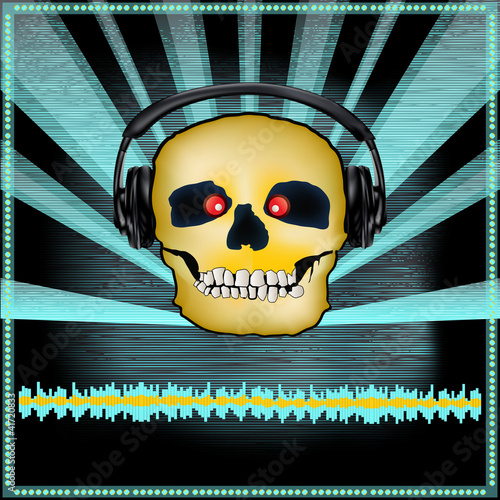 Skull DJ Set Flyer