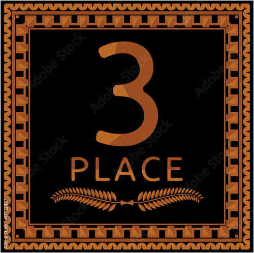3 Place bronze plaque